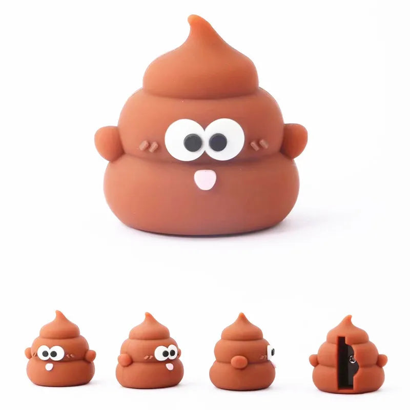 Mini Cute Poop Lápis Sharpener para alunos do ensino fundamental, conveniente lápis Sharpener, presente de recompensa infantil, 1Pc